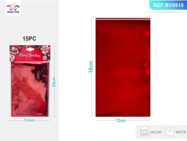 Red Aluminum Film Self-adhesive Bag 15PC (Option: 15PC)