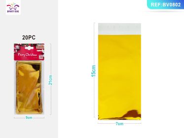 Gold Aluminum Film Self-adhesive Bag 20PC (Option: 20PC)
