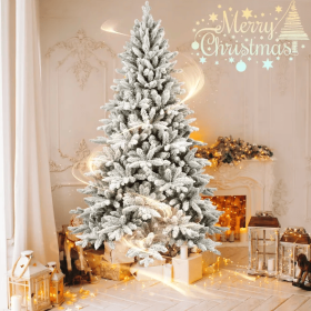 5FT PE&PVC Flocked Christmas Tree (Option: As Pic)